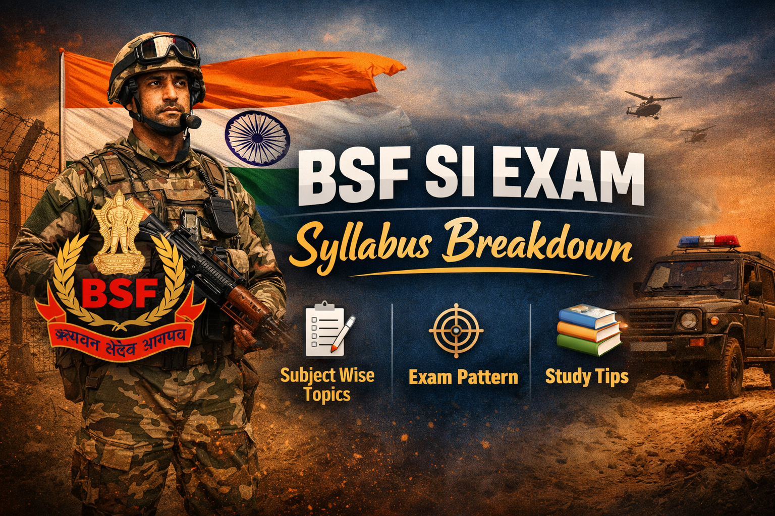 BSF SI EXAM Exam Pattern