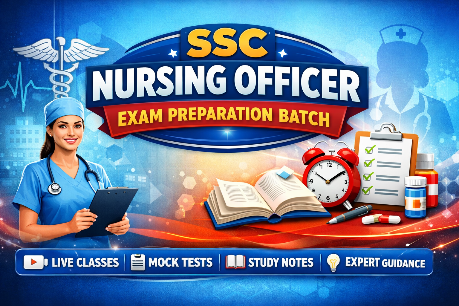SSC Nursing Officer Exam Preparation Batch
