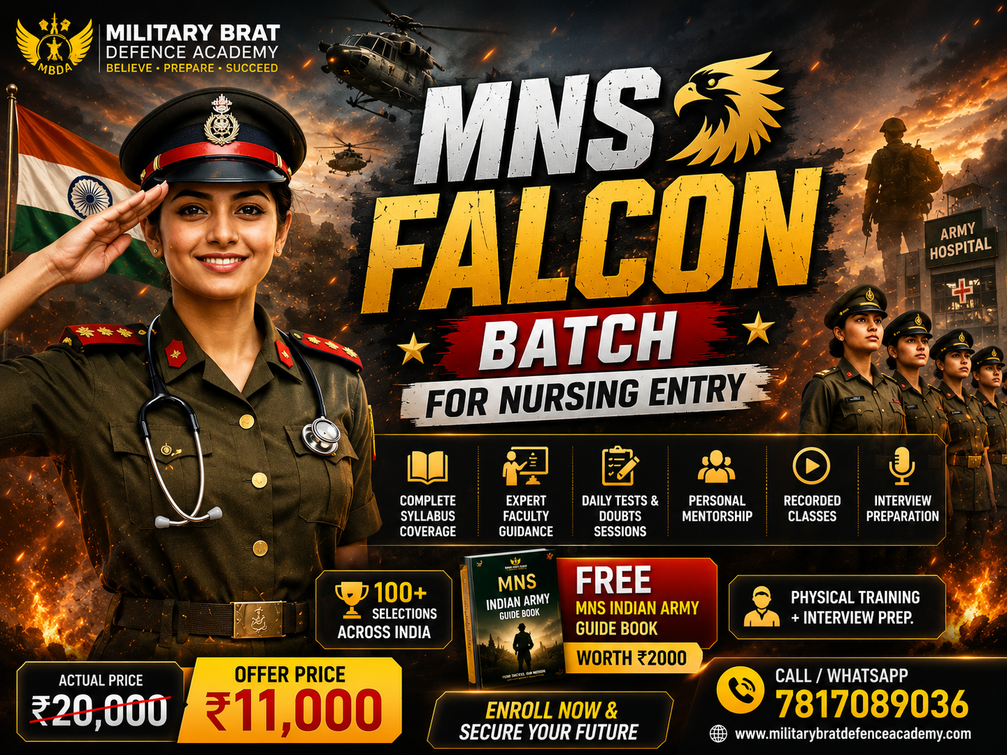 MNS Falcon Batch 2026- Nursing Entry