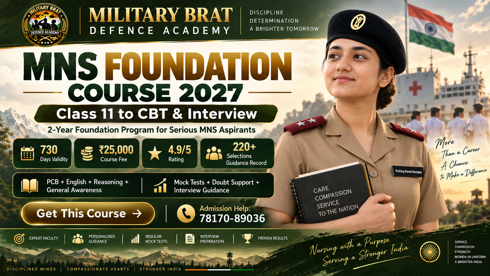 MNS Foundation Course 2027 | Class 11 to CBT & Interview