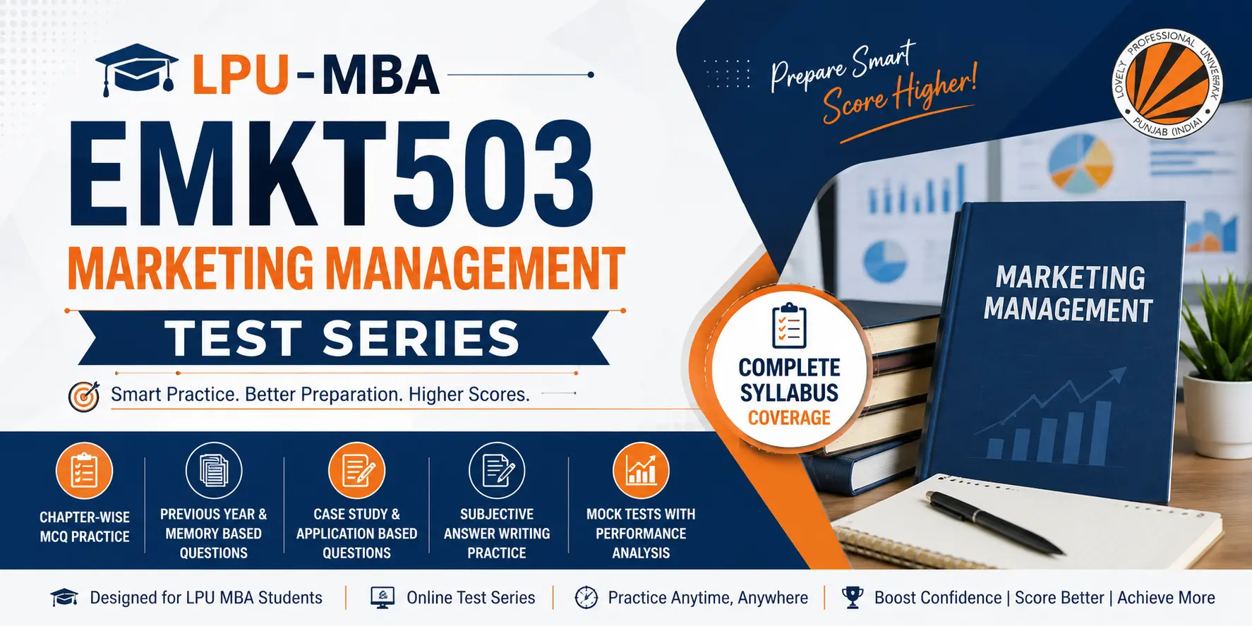 LPU MBA – EMKT503 (Marketing Management) Test Series