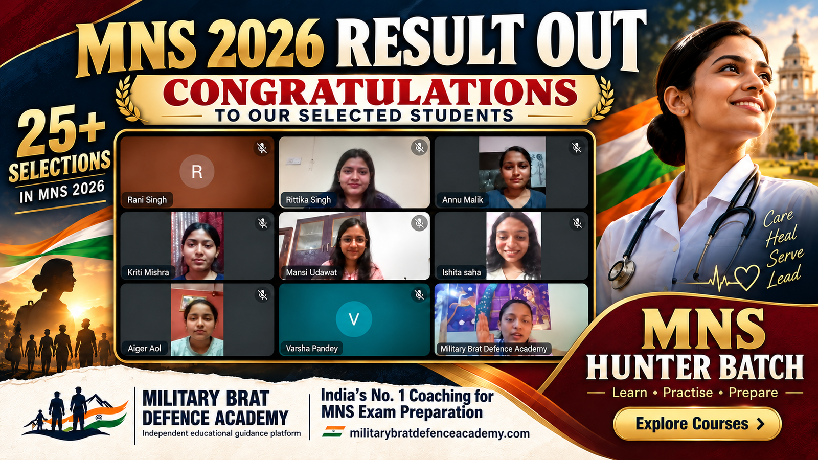 MNS Exam Merit List Out