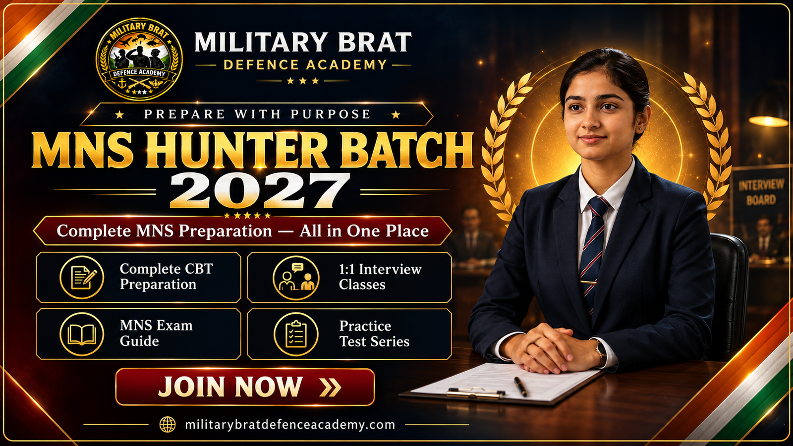 MNS interview preparation Military Brat Defence Academy