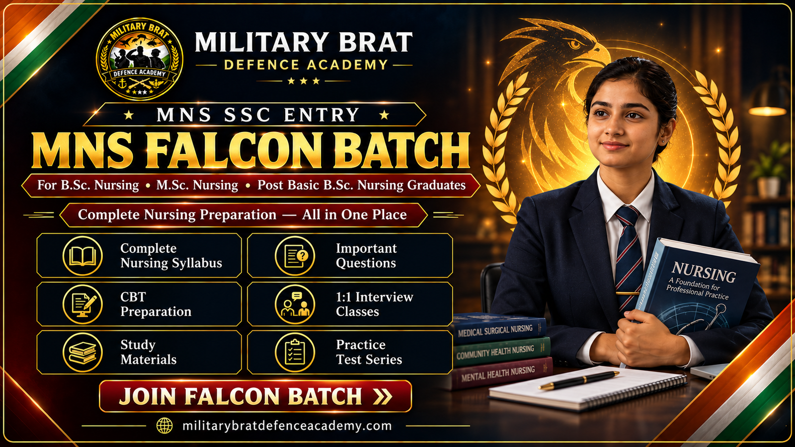 Military Nursing Service preparation with Military Brat Defence Academy