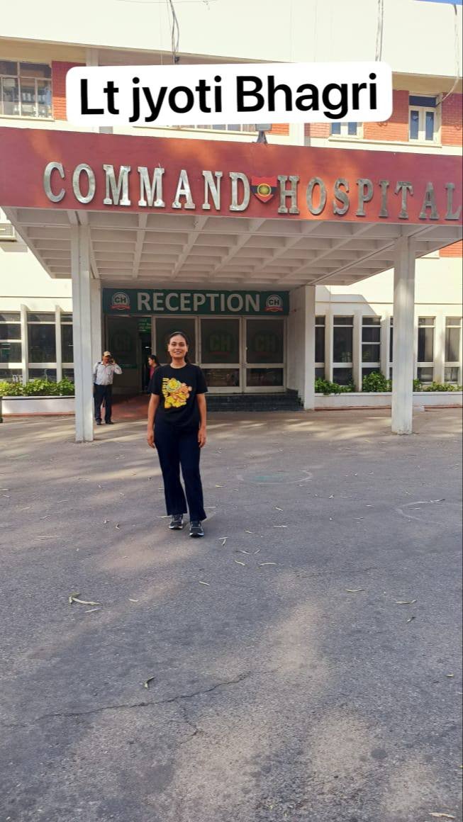 Lt. Jyoti Bagri selected in MNS SSC Entry 2024 Military Nursing Service achiever